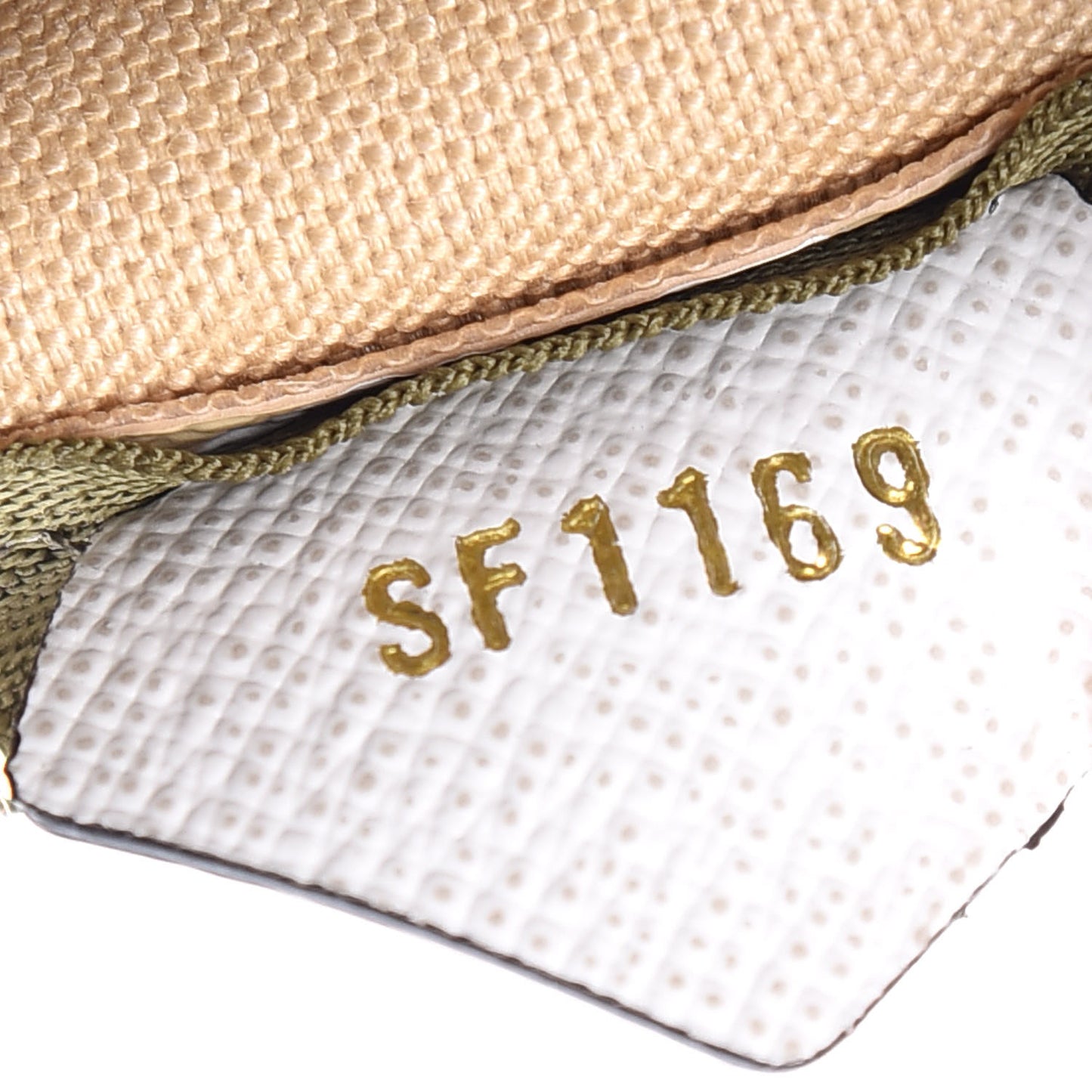 Monogram Giant Micro Pochette Accessories Kaki White