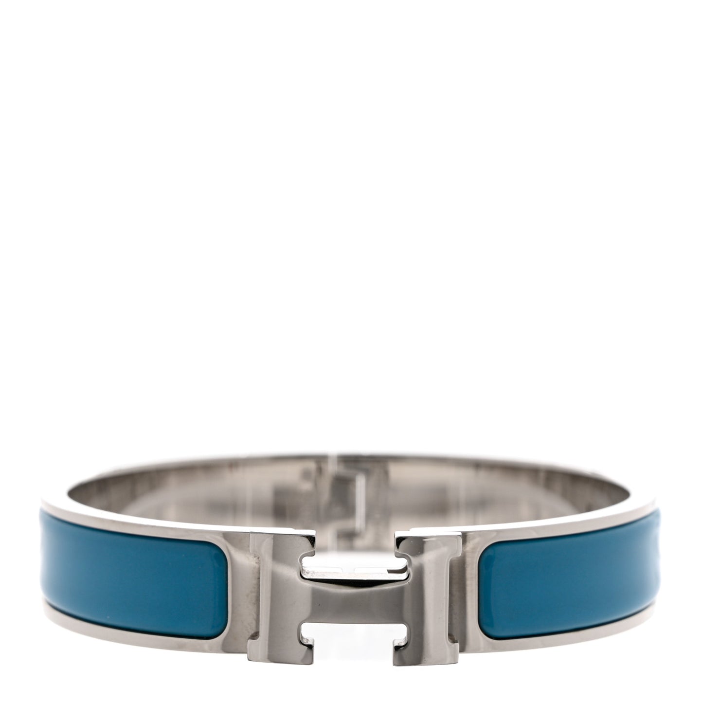Narrow Enamel Clic Clac H Bracelet PM Bleu Profond