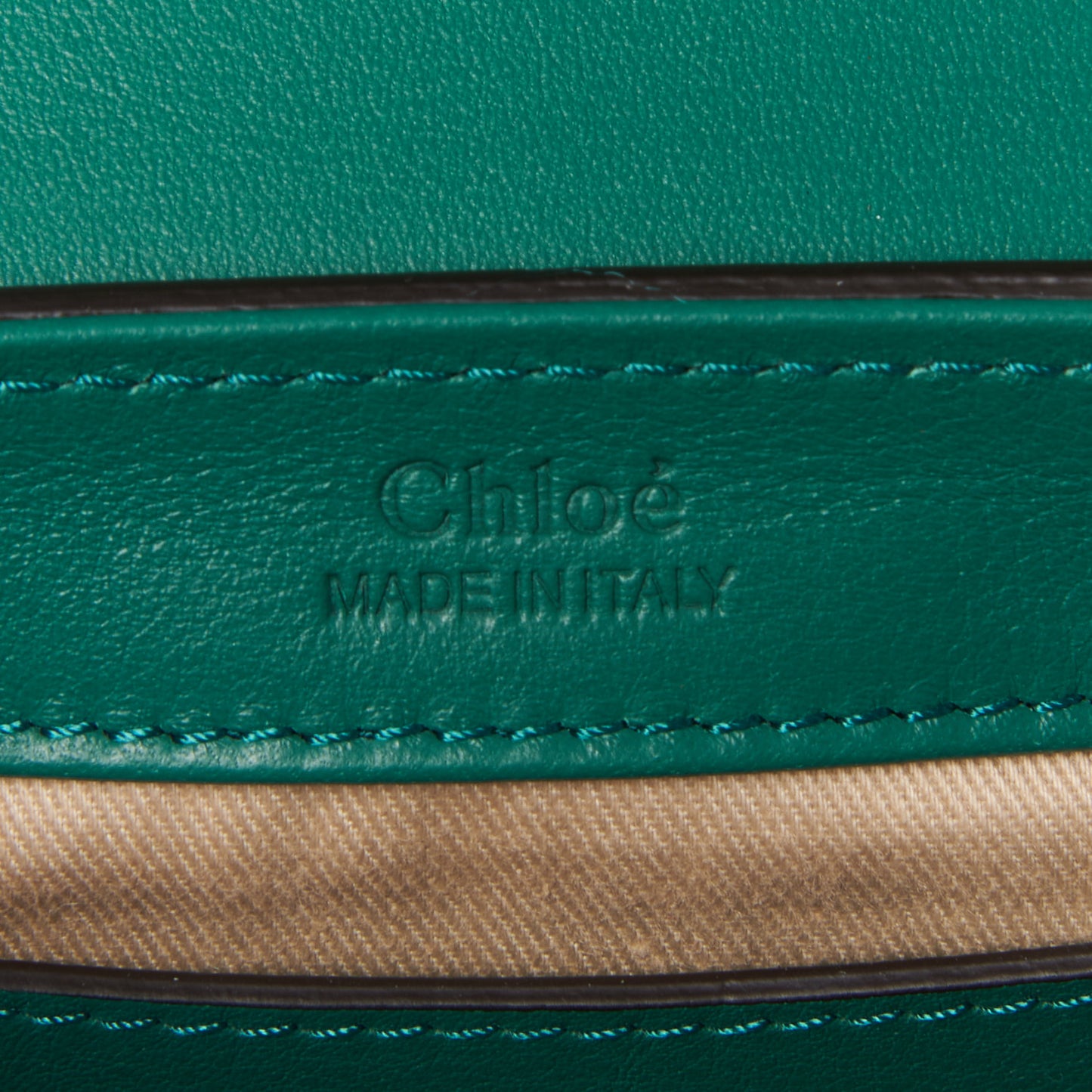 Calfskin Crocodile Embossed Mini C Double Carry Woodsy Green