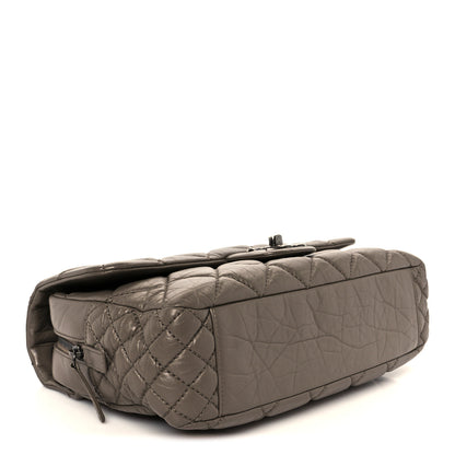 Chanel Aged Calfskin Jumbo New Portobello Flap Grey 4 of 11
