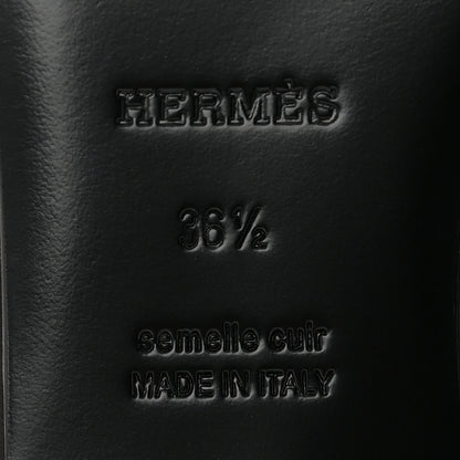 Hermes Nappa Lovely Slingback Flats 36.5 Black 7 of 10