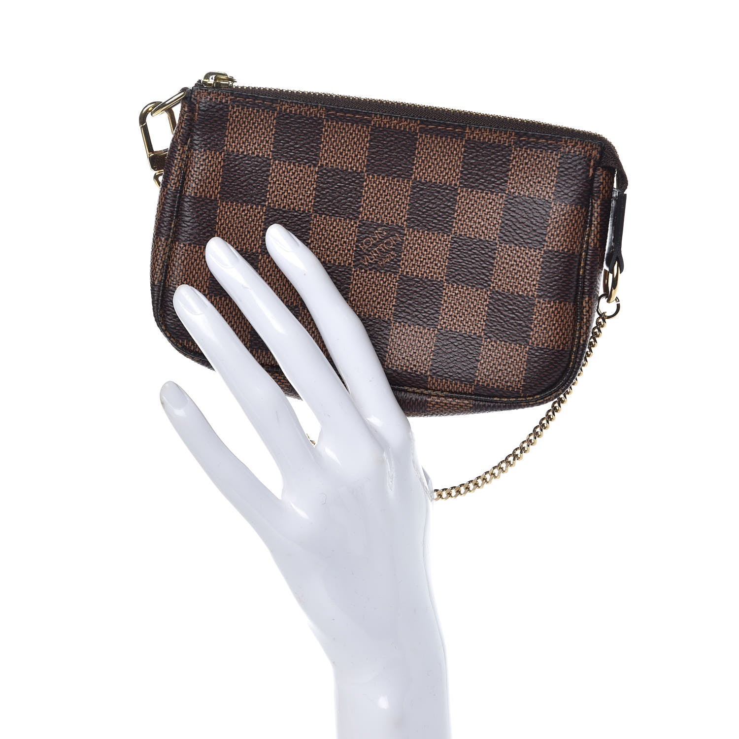 Louis Vuitton Damier Ebene Mini Pochette Accessories 2 of 8