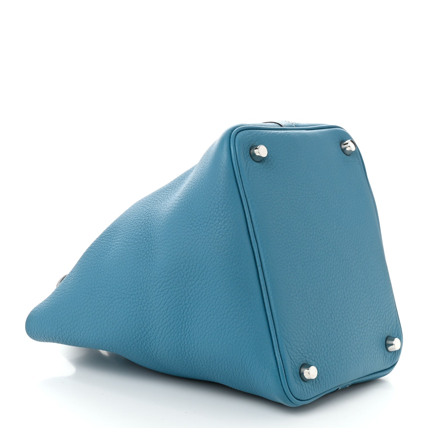 Hermes Taurillon Clemence Picotin Lock 18 PM Blue Jean 4 of 10