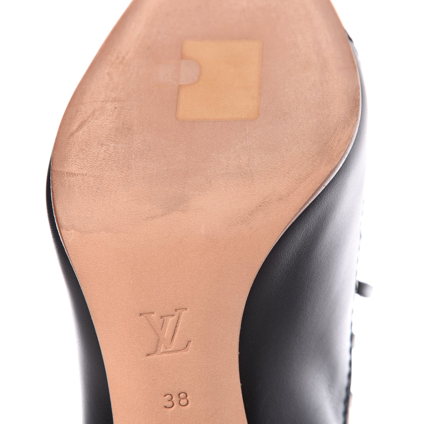Calfskin Monogram Lauretate Half Boots 38 Beige
