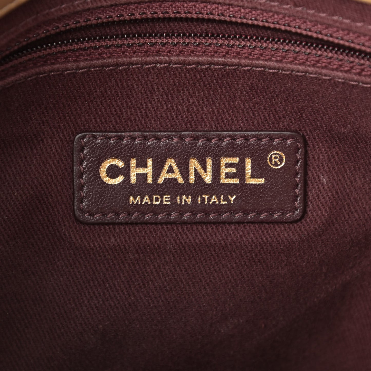 Metallic Aged Calfskin Quilted CC Square Flap Light Gold