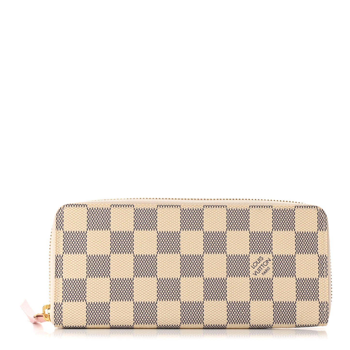 Damier Azur Clemence Wallet Rose Ballerine