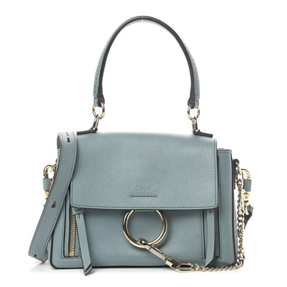 Chloe Calfskin Mini Faye Day Shoulder Bag Cloudy Blue 1 of 6