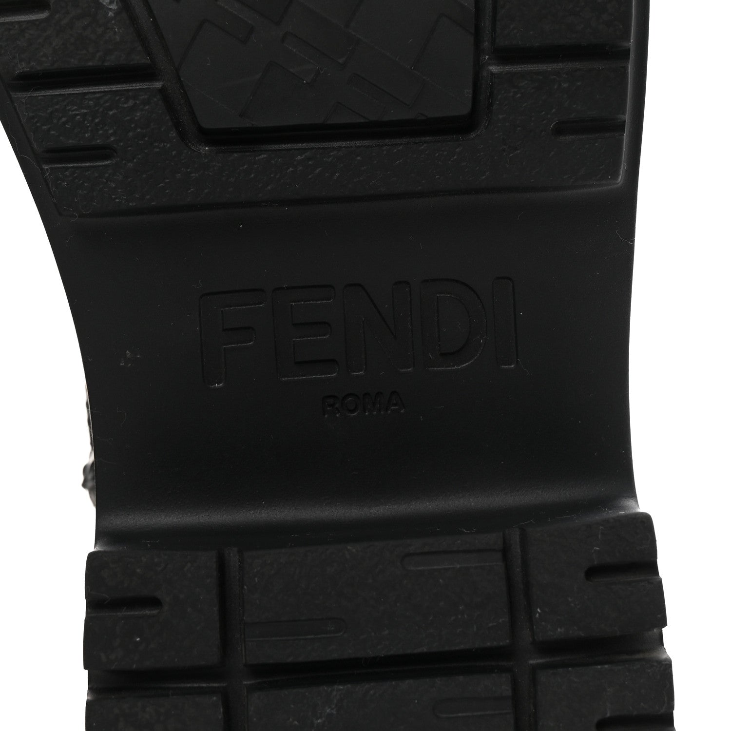 Fendi Vitello Abrasivato Fendigraphy 50mm Biker Boots 39.5 Black 7 of 8