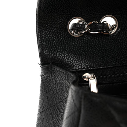 Chanel Caviar Quilted Jumbo Single Flap Black 11 of 12