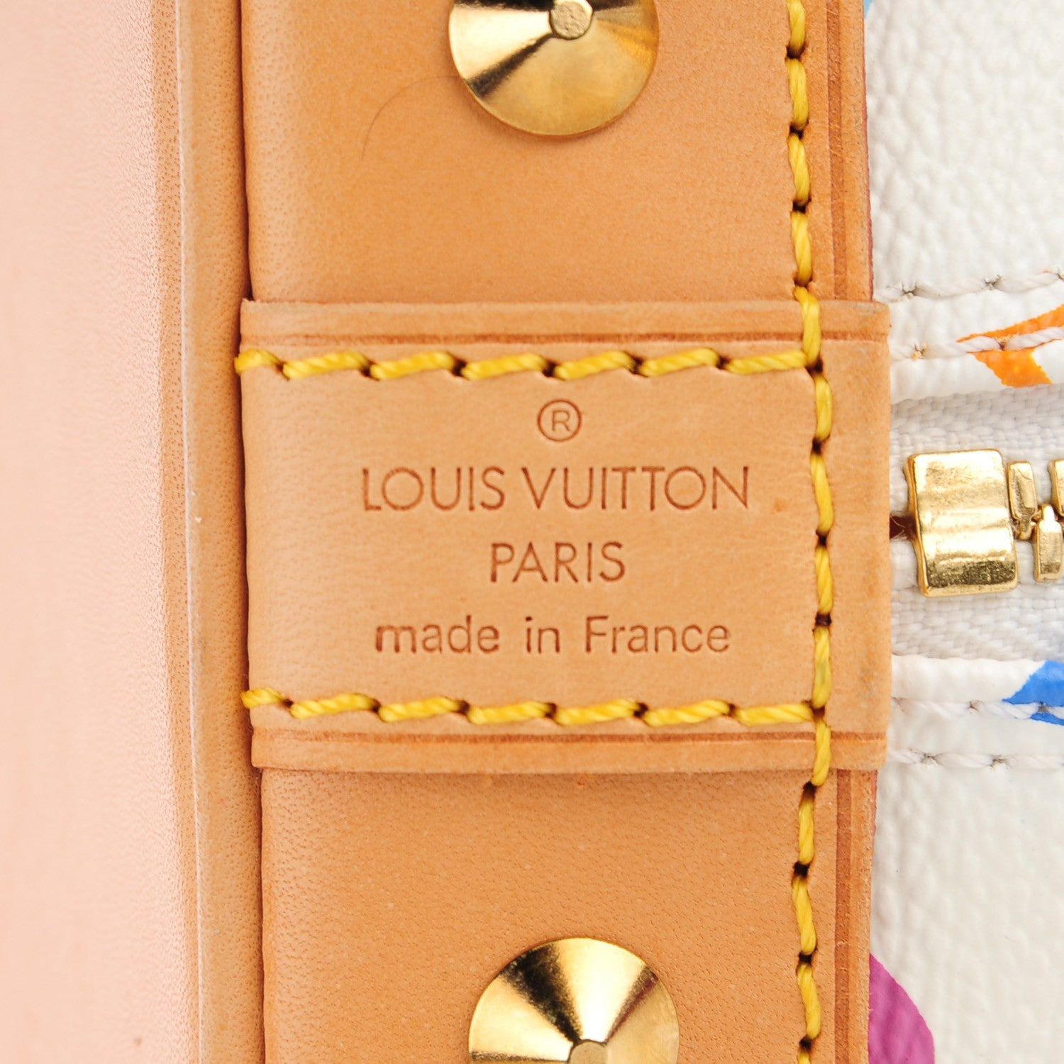 Louis Vuitton Monogram Multicolor Alma White 6 of 7