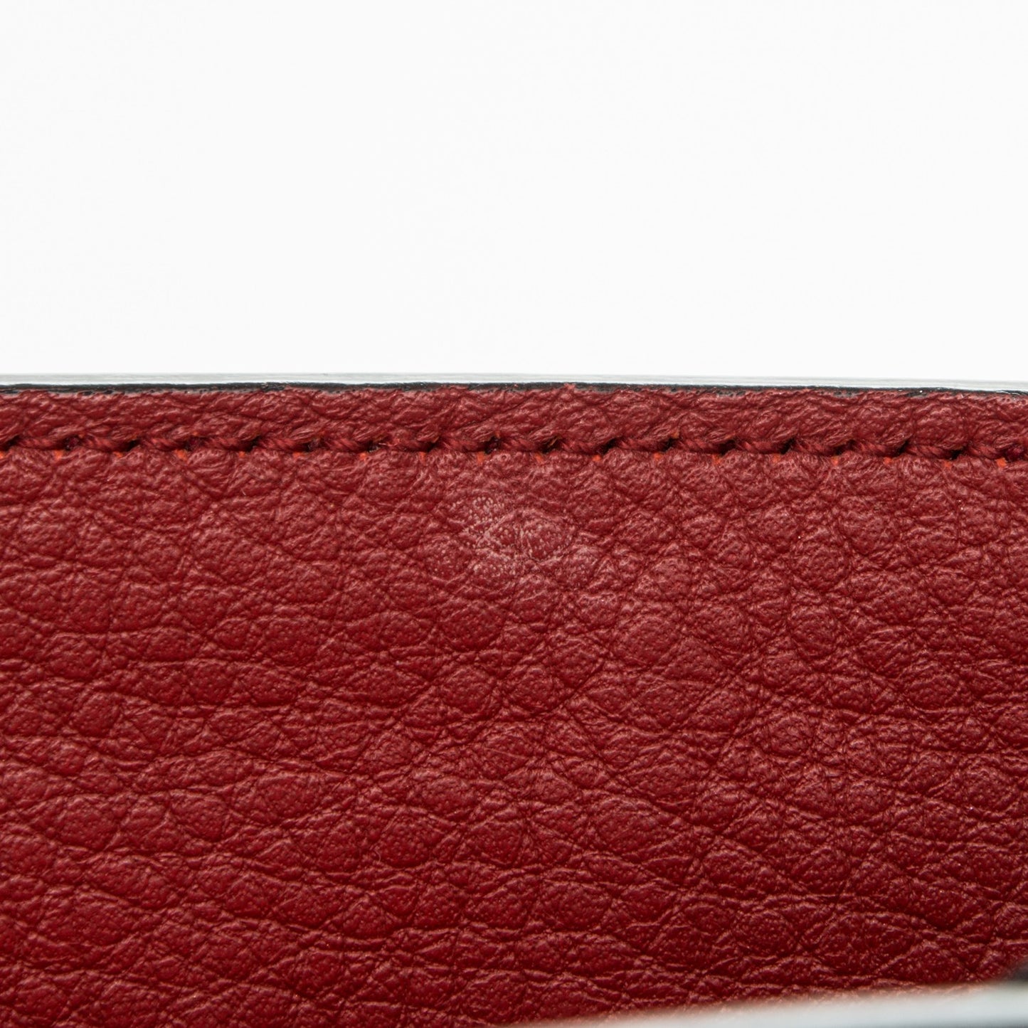 Vitello Daino Sound Twin Pocket Satchel Rosso
