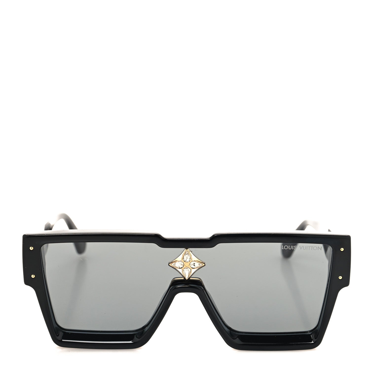 Louis Vuitton Acetate Swarovski Crystal Cyclone Sunglasses Z1578W Black 2 of 6