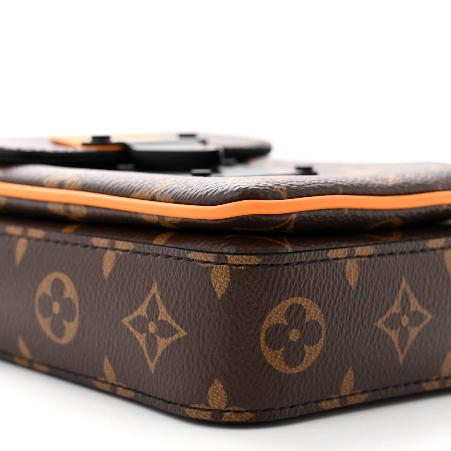 Monogram S Lock Vertical Wearable Wallet Radiant Sun