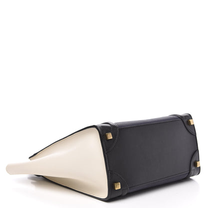 Celine Textured Calfskin Micro Tri-Color Luggage Navy Blue 4 of 11