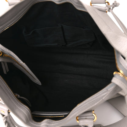 Balenciaga Chevre Gold Metallic Edge Hardware City Gris Clair Gris Perle 6 of 14