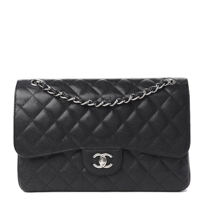 Chanel Caviar Quilted Jumbo Double Flap Black 1 of 11
