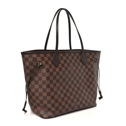 Louis Vuitton Damier Ebene Neo Neverfull MM Rose Ballerine 4 of 12