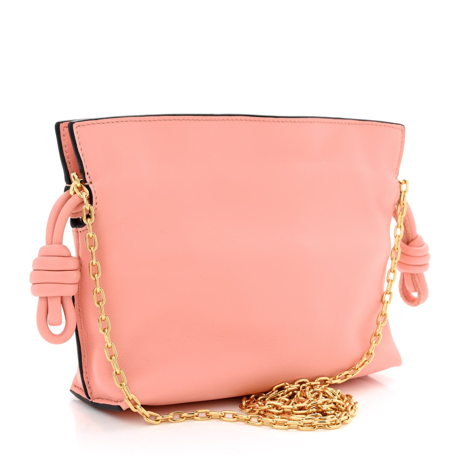 Loewe Calfskin Nano Flamenco Knot Clutch Warm Blossom 3 of 10