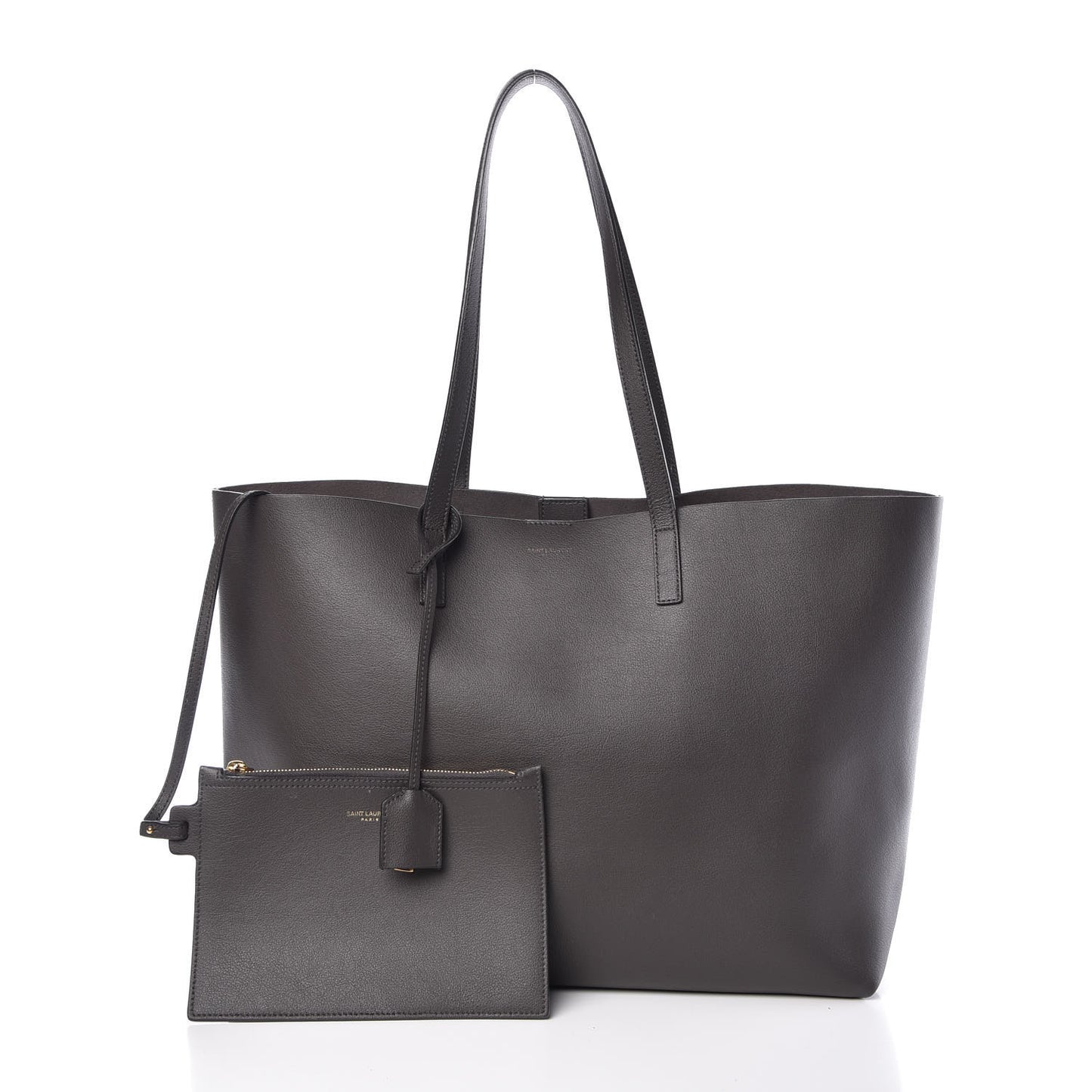 Calfskin Large Shopping Tote Earth