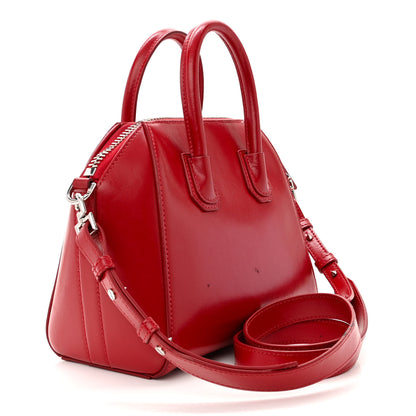 Givenchy Shiny Lord Calfskin Mini Antigona Dark Red 3 of 18