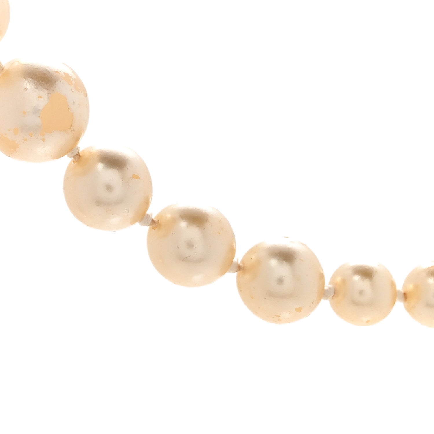 Chanel Pearl Multistrand CC Long Necklace Pearly White 7 of 8