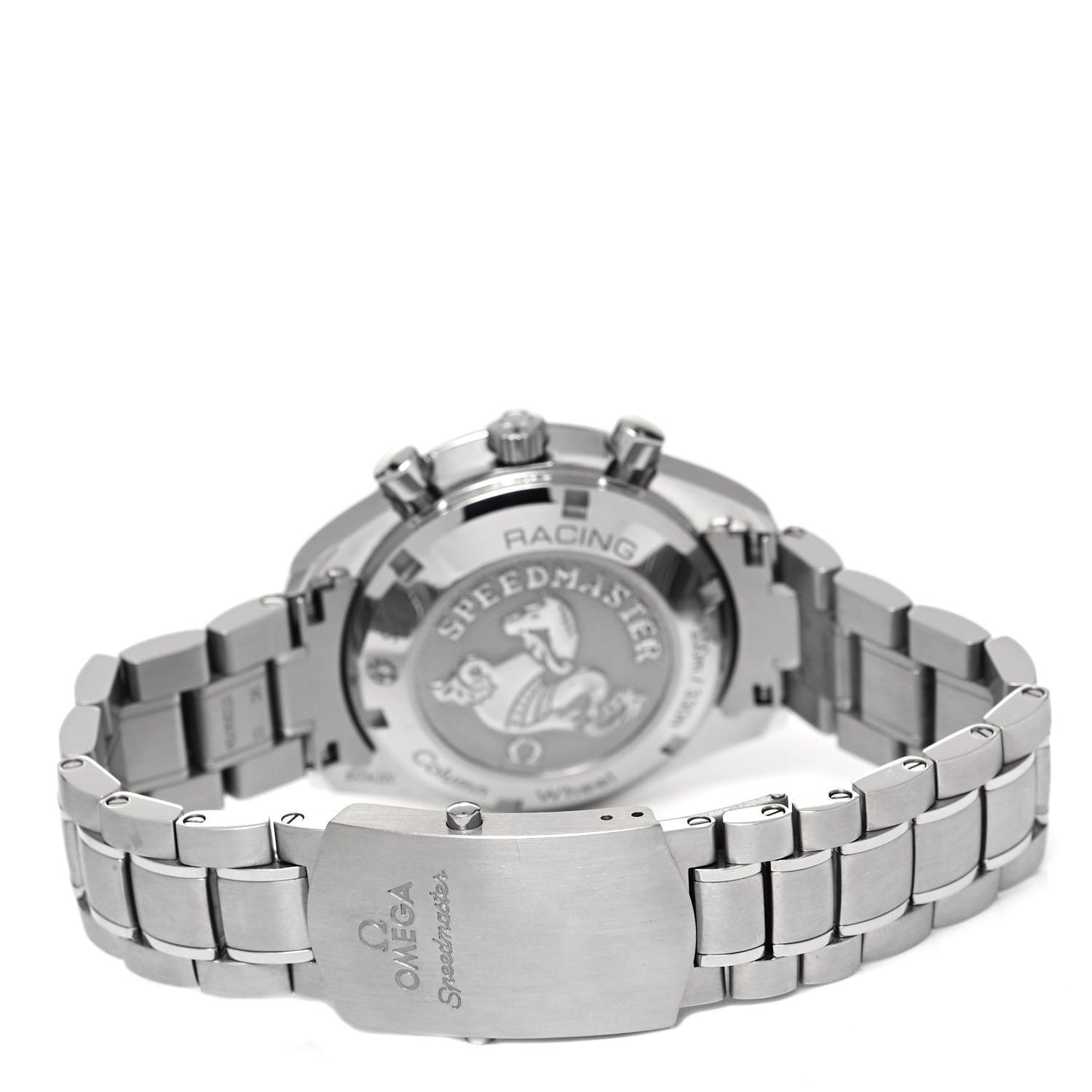 Stainless Steel 40mm Speedmaster Racing Co-Axial Chronograph Automatic Watch Black 326.30.40.50.01.001