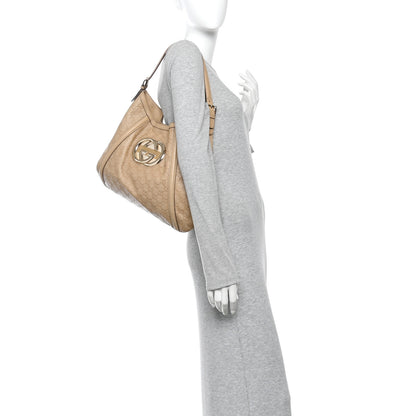 Gucci Guccissima Medium Britt Tote Beige 2 of 11