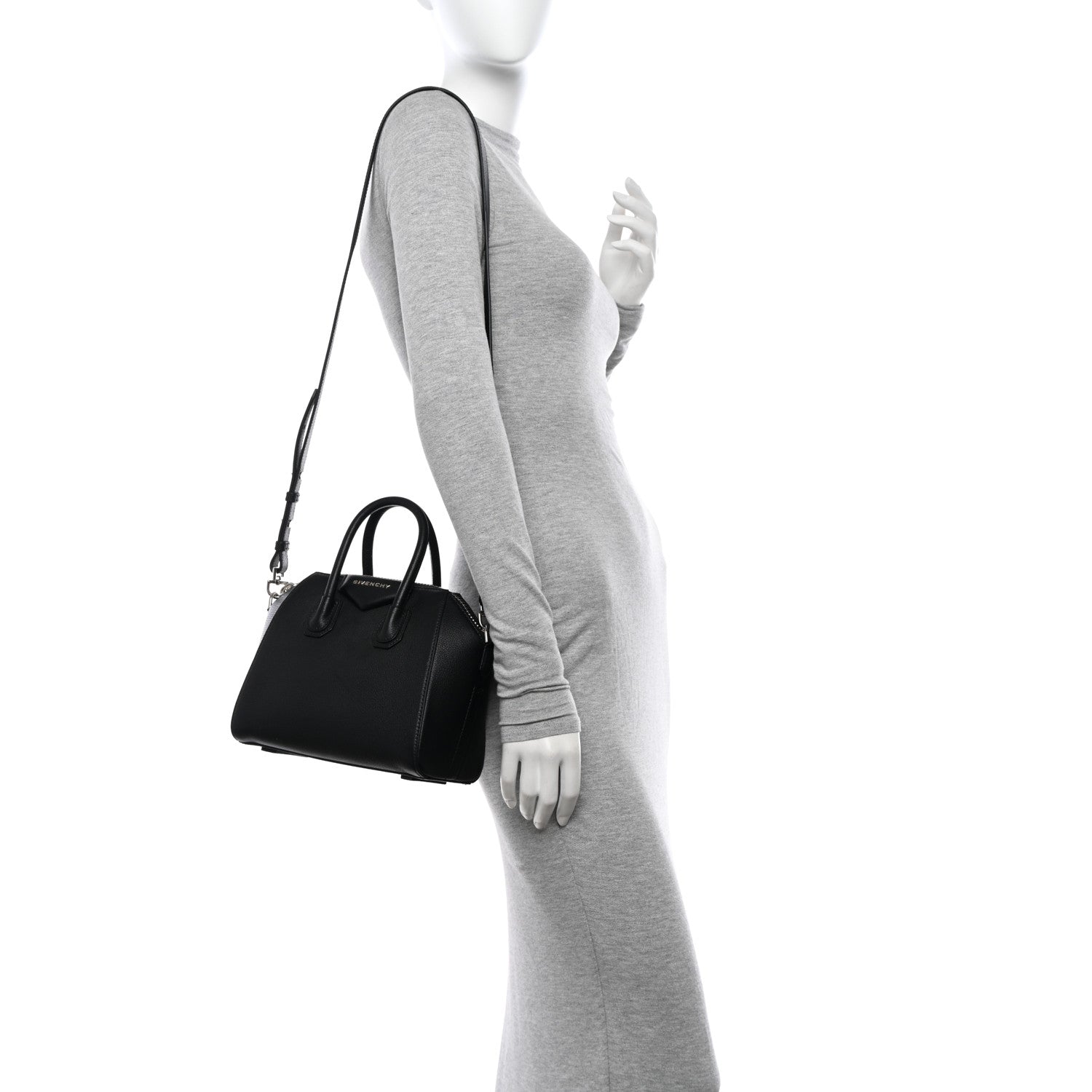 Givenchy Sugar Goatskin Mini Antigona Black 2 of 12