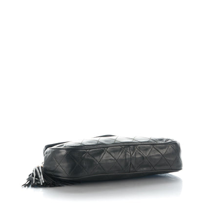 Chanel Lambskin Quilted Small Tassel Flap Black 4 of 8