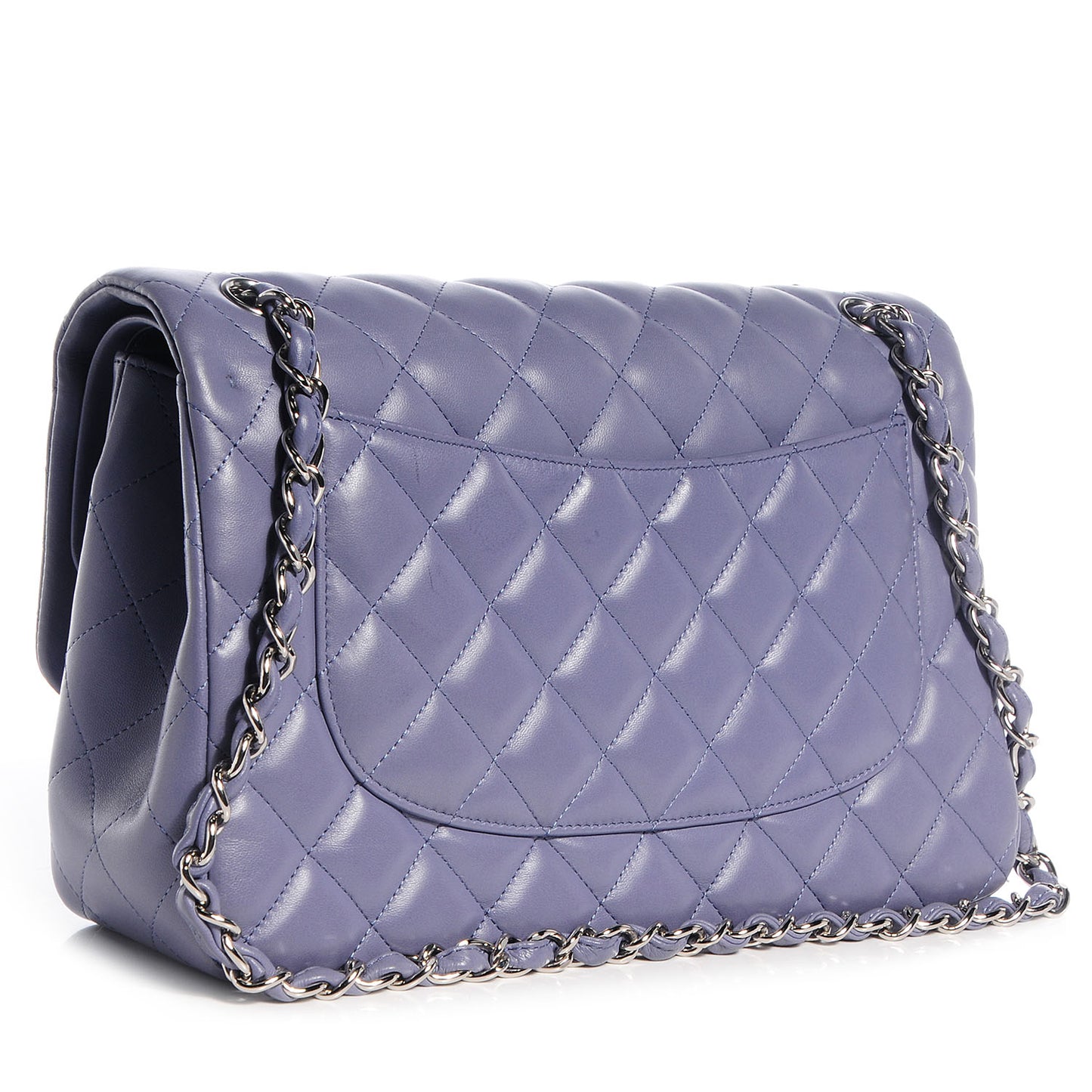 Lambskin Jumbo Double Flap Lavender