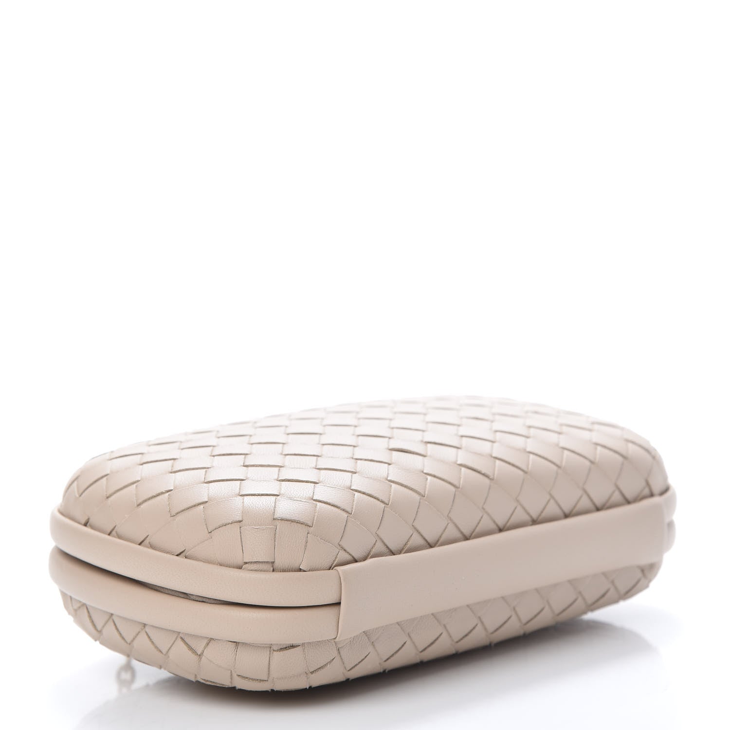 Bottega Veneta Nappa Intrecciato Chain Knot Clutch Mink 4 of 9
