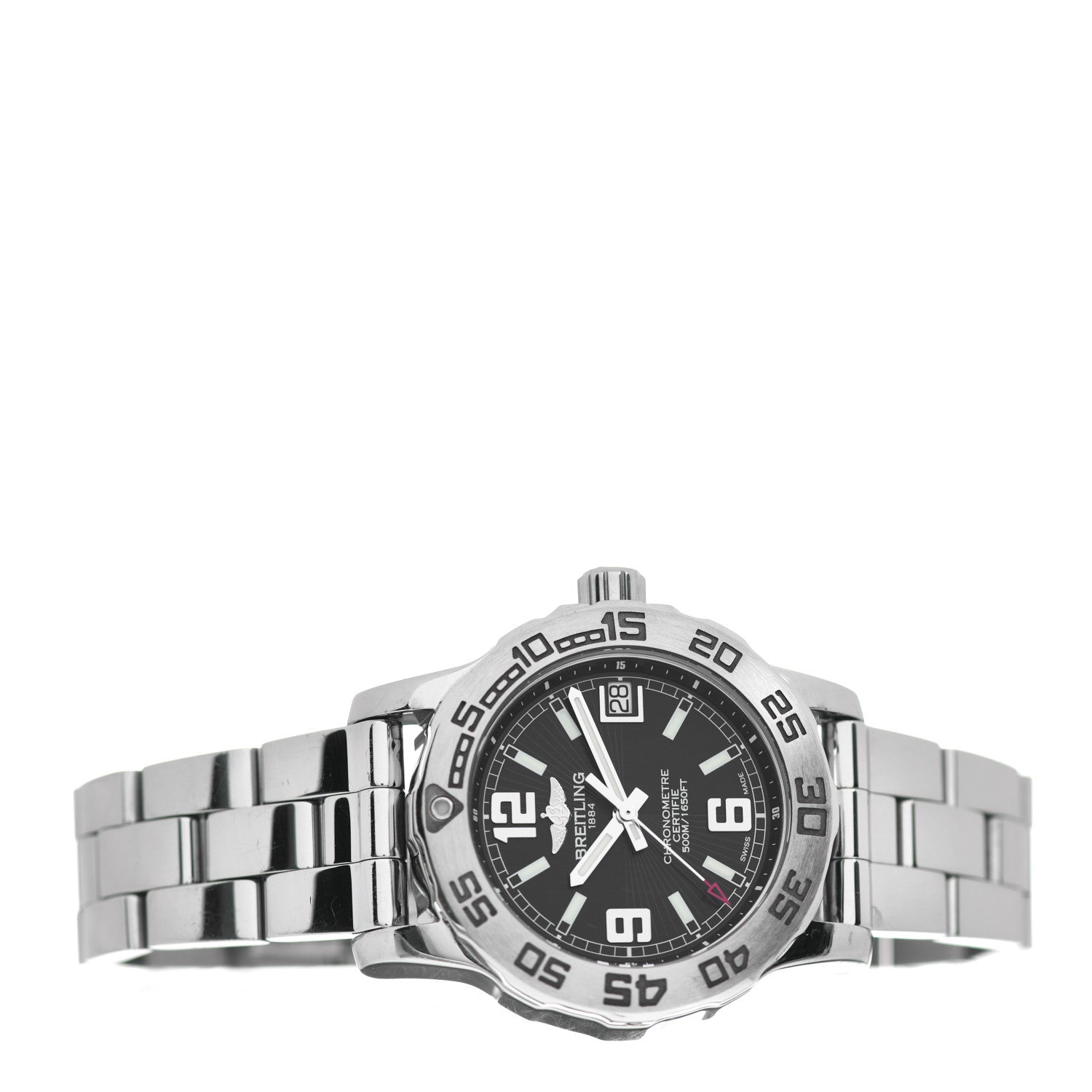 Breitling Stainless Steel 33mm Aeromarine Chronometer Automatic Watch Blue A77387 2 of 5