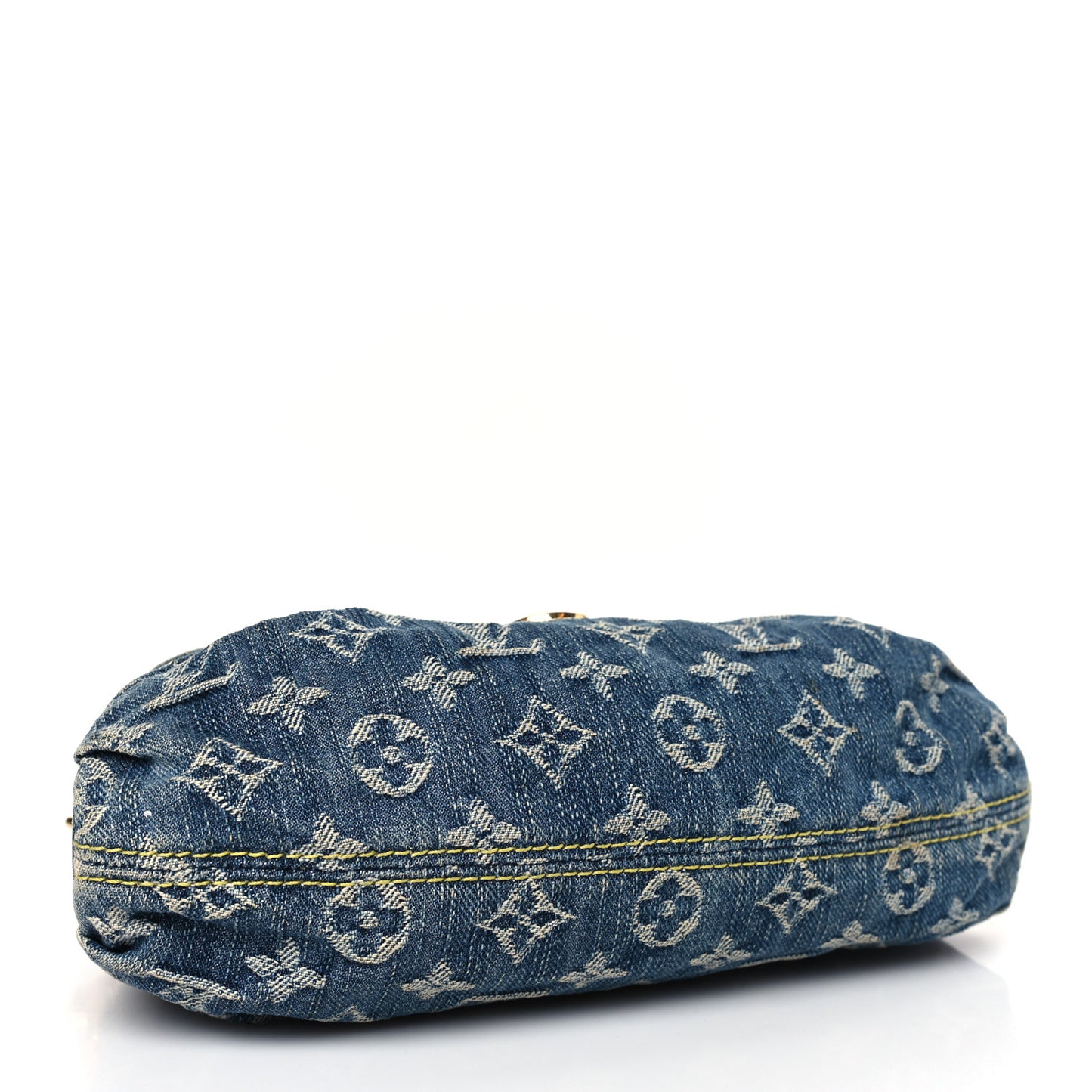 Monogram Denim Mini Pleaty Blue