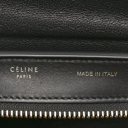 Celine Snakeskin Calfskin Medium Trapeze Red Black 5 of 10