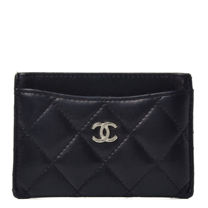 Chanel Lambskin Quilted Card Holder Black 1 of 8