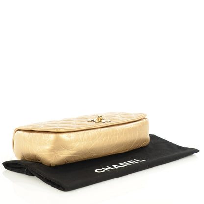 Chanel Calfskin Quilted Medium Pondichery Flap Gold 4 of 8