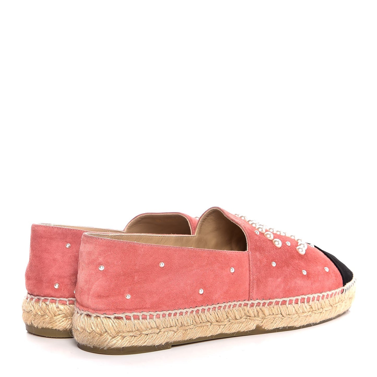 Suede Pearl CC Espadrilles 42 Pink