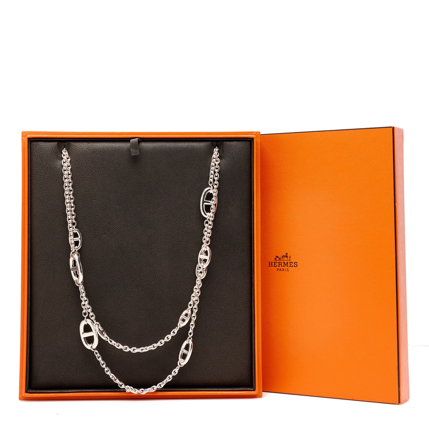 Hermes Sterling Silver Farandole Necklace 120 6 of 6
