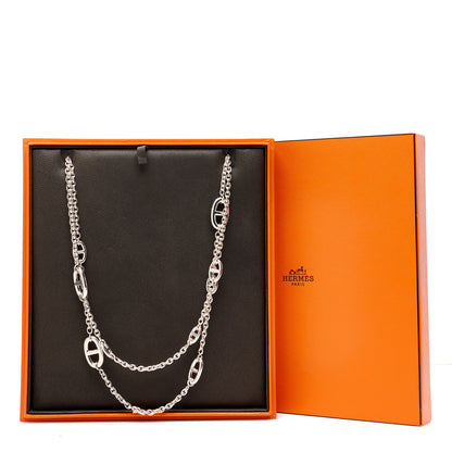 Hermes Sterling Silver Farandole Necklace 120 6 of 6