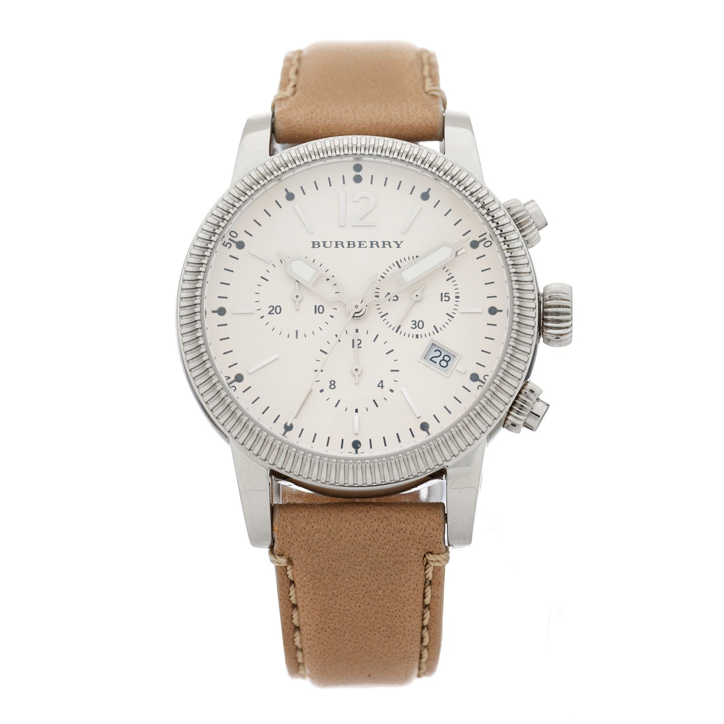 Stainless Steel Calfskin 42mm Chronograph Quartz Watch BU7816