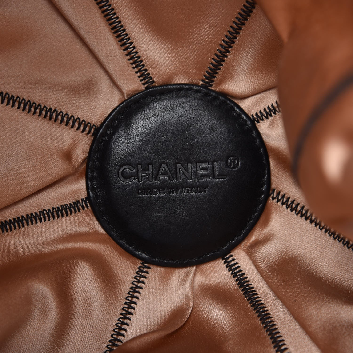 Chanel Lambskin Satin Reversible Sac Cordon Black 6 of 21