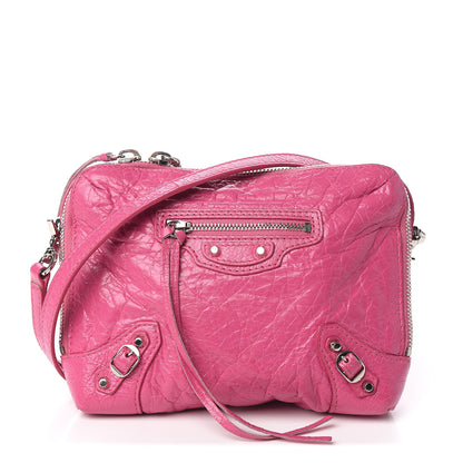 Balenciaga Agneau Arena Classic Silver Hardware XS Reporter Crossbody Rose Flamingo 1 of 11