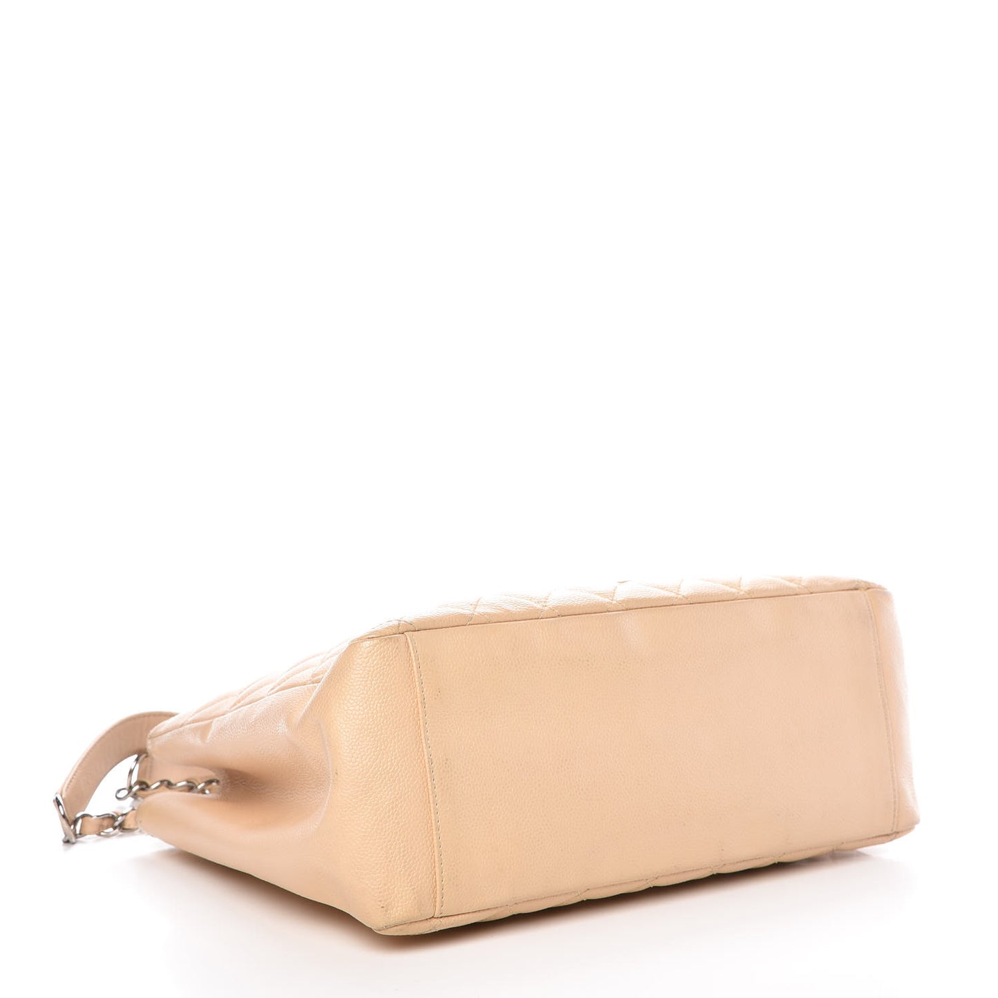 Caviar Quilted Grand Shopping Tote GST Beige Clair