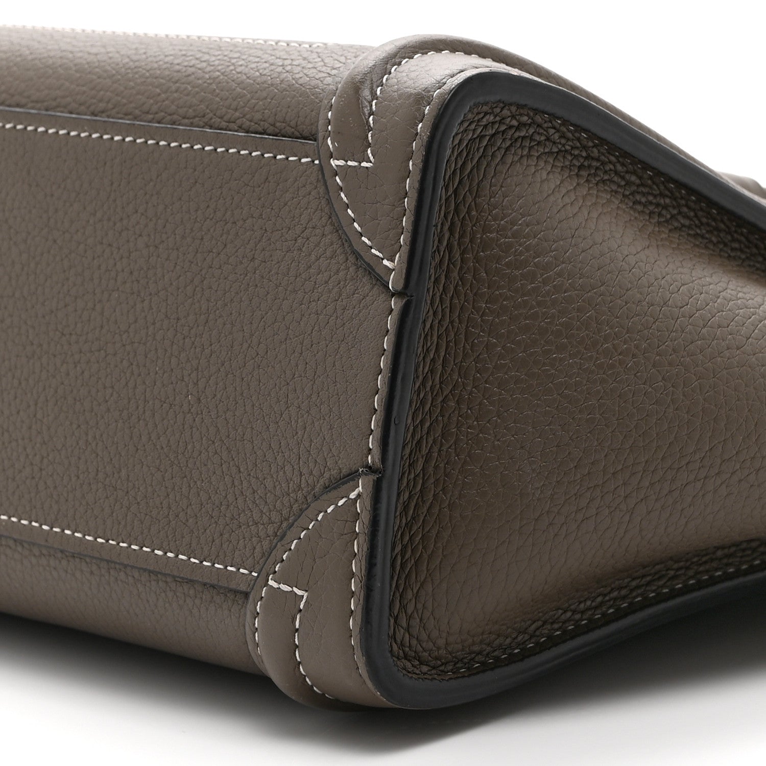 Celine Drummed Calfskin Nano Luggage Souris Souris 11 of 11