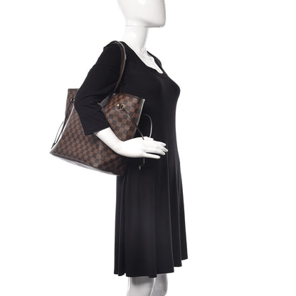 Louis Vuitton Damier Ebene Neo Neverfull MM Rose Ballerine 2 of 29