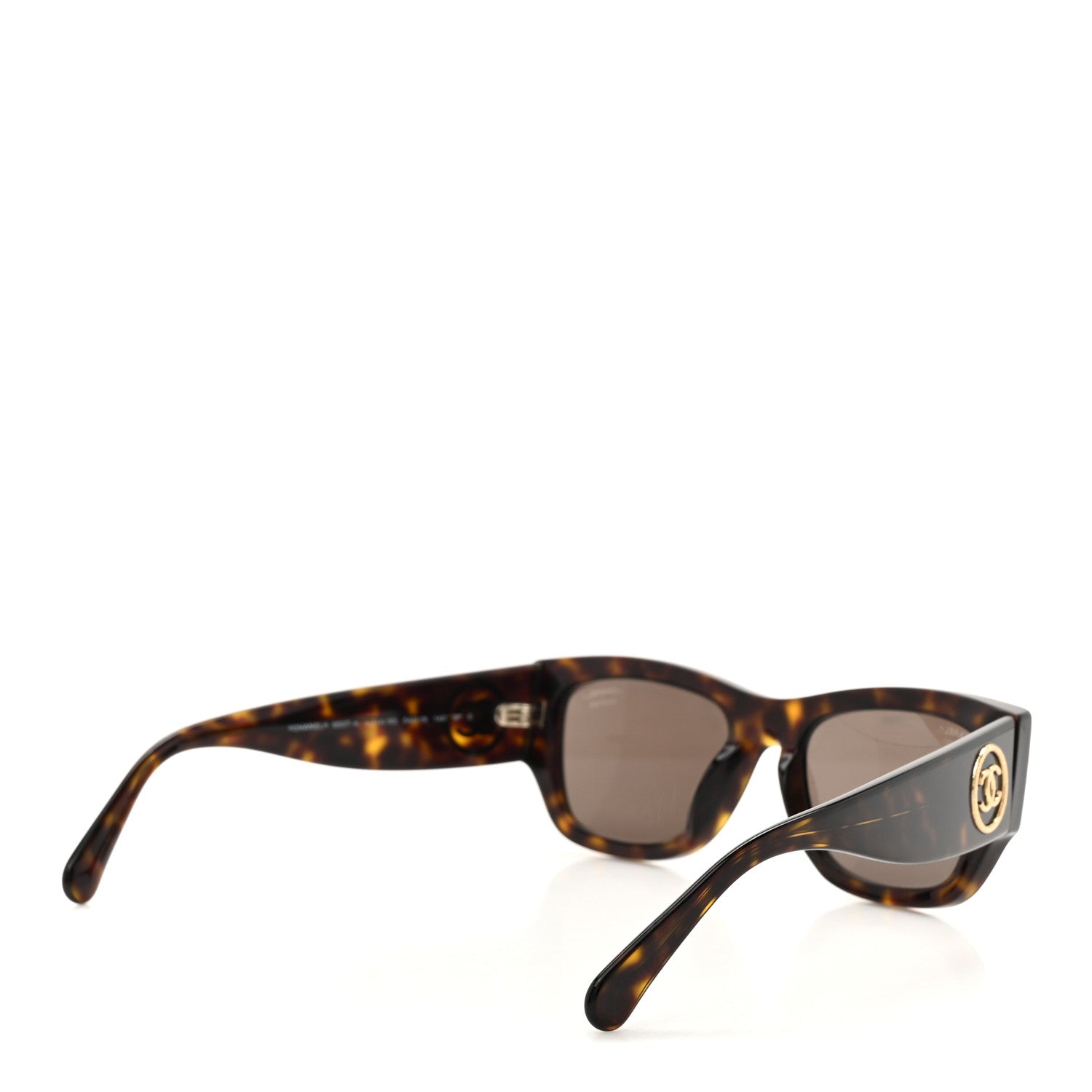 Chanel Acetate Rectangle Sunglasses 5507-A Tortoise 4 of 8
