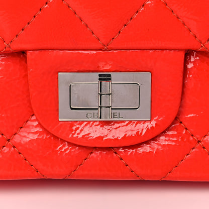 Chanel Distressed Patent Quilted 2.55 Reissue 227 Flap Red 10 of 14
