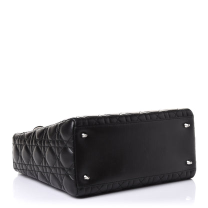 Christian Dior Lambskin Cannage Medium Lady Dior Black 4 of 10