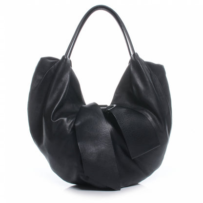Valentino Garavani Nappa 360 Bow Hobo Black 1 of 8