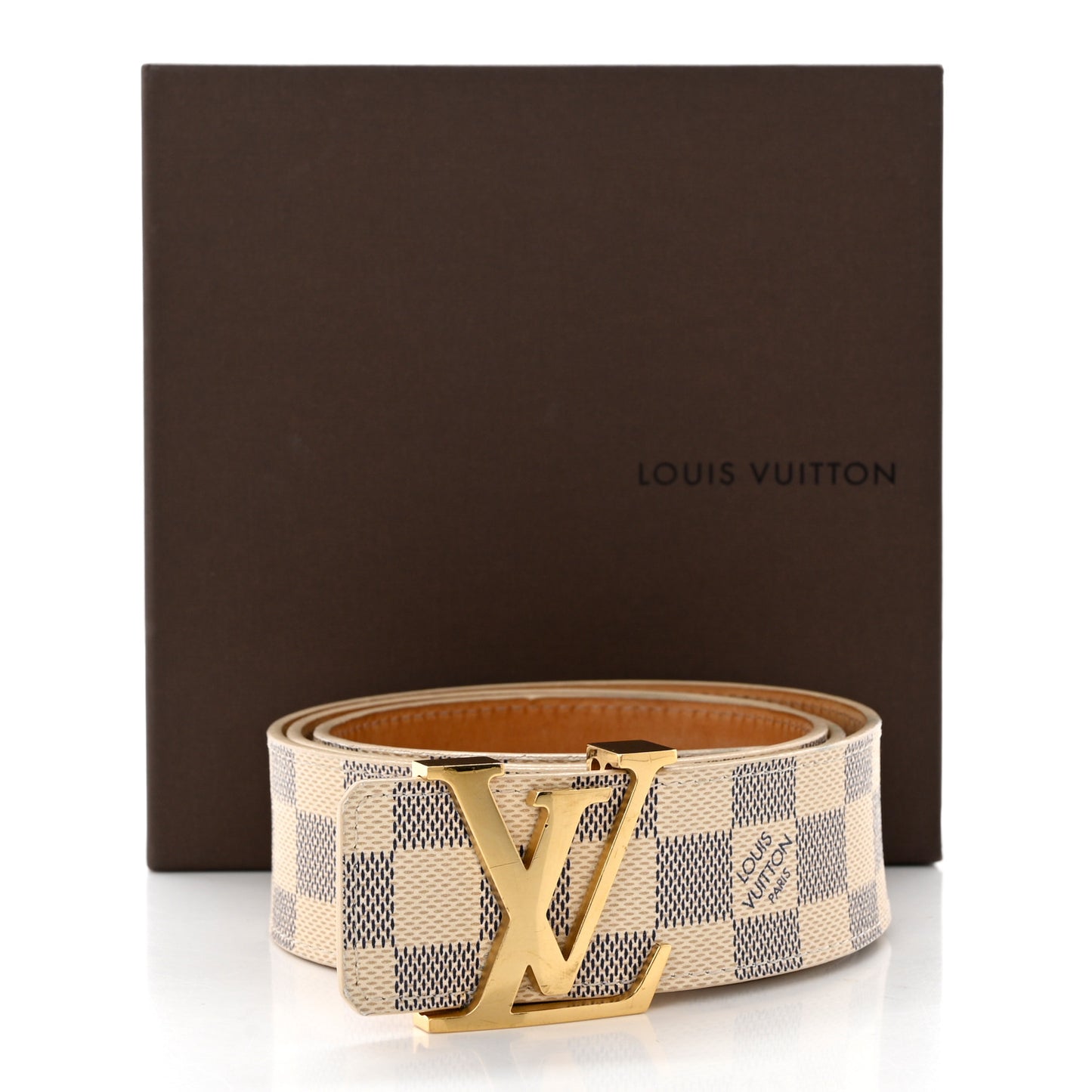 Damier Azur LV Initiales Belt 95 38
